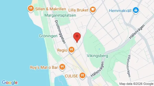 Lägenheter till salu i Helsingborg - kort over placeringen