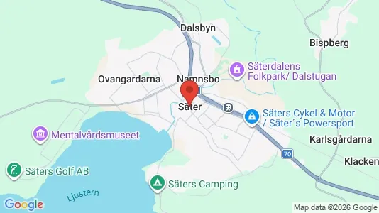 Lägenheter att hyra i Säter - Bild från Google Street View