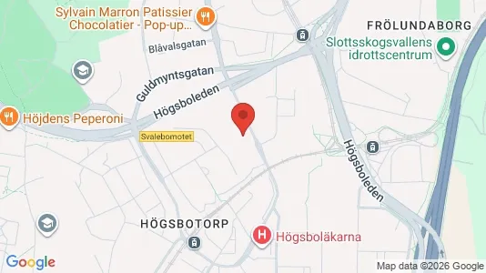 Lägenheter till salu i Majorna-Linné - kort over placeringen