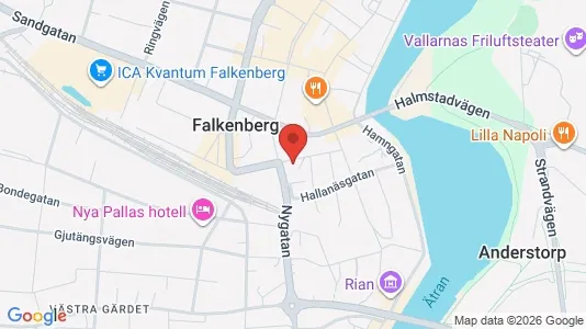 Lägenheter att hyra i Falkenberg - Bild från Google Street View