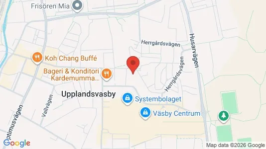 Lägenheter till salu i Upplands Väsby - kort over placeringen