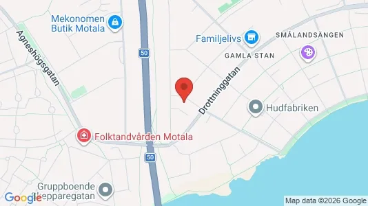 Lägenheter att hyra i Motala - kort over placeringen