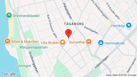 Lägenheter till salu i Helsingborg - kort over placeringen