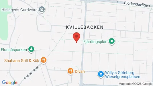 Lägenheter till salu i Lundby - kort over placeringen