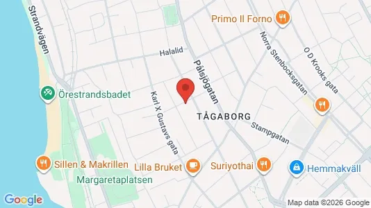Lägenheter till salu i Helsingborg - kort over placeringen