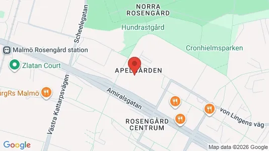 Lägenheter till salu i Malmö Centrum - kort over placeringen