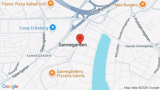 Lägenheter till salu i Lundby - kort over placeringen