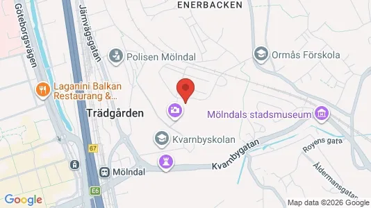 Lägenheter till salu i Mölndal - kort over placeringen