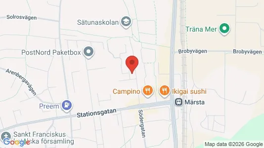 Lägenheter att hyra i Sigtuna - kort over placeringen