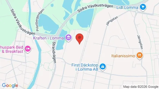 Lägenheter till salu i Lomma - kort over placeringen