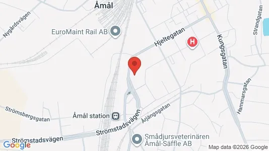 Lägenheter att hyra i Åmål - Bild från Google Street View