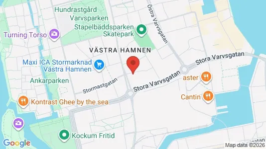 Lägenheter till salu i Malmö Centrum - kort over placeringen