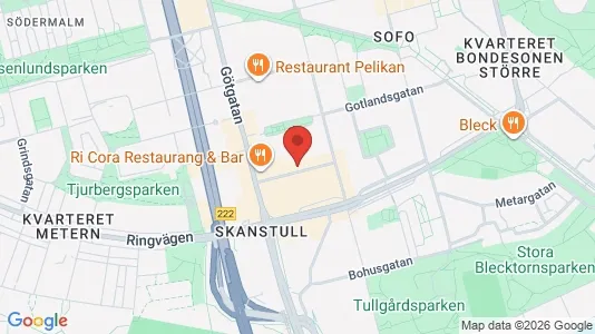Lägenheter till salu i Södermalm - kort over placeringen