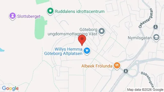 Lägenheter till salu i Askim-Frölunda-Högsbo - kort over placeringen