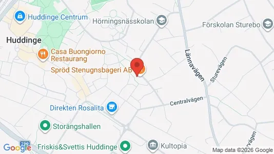 Lägenheter till salu i Huddinge - kort over placeringen