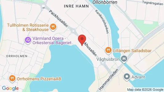 Bostadsrätter till salu i Karlstad - kort over placeringen