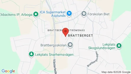 Lägenheter att hyra i Arboga - kort over placeringen