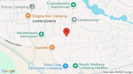 Lägenheter till salu i Linköping - kort over placeringen
