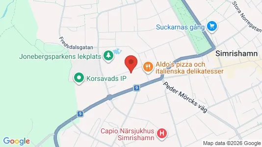 Lägenheter till salu i Simrishamn - kort over placeringen