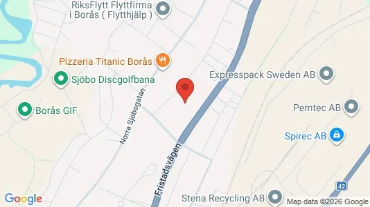 Lägenheter att hyra i Borås - kort over placeringen