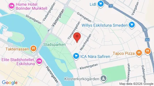 Lägenheter att hyra i Eskilstuna - kort over placeringen