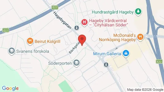 Lägenheter att hyra i Norrköping - kort over placeringen