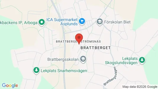Lägenheter att hyra i Arboga - kort over placeringen