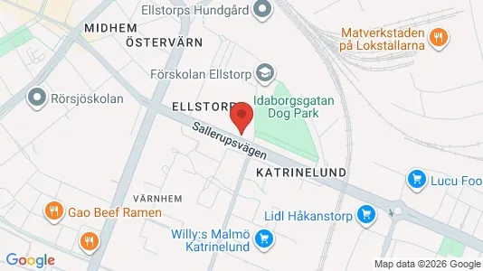 Lägenheter till salu i Malmö Centrum - kort over placeringen