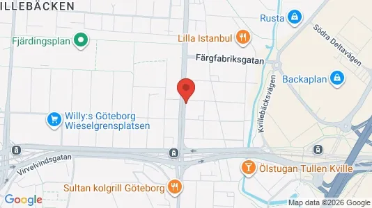 Lägenheter till salu i Göteborg Centrum - kort over placeringen