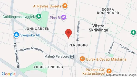 Lägenheter till salu i Malmö Centrum - kort over placeringen