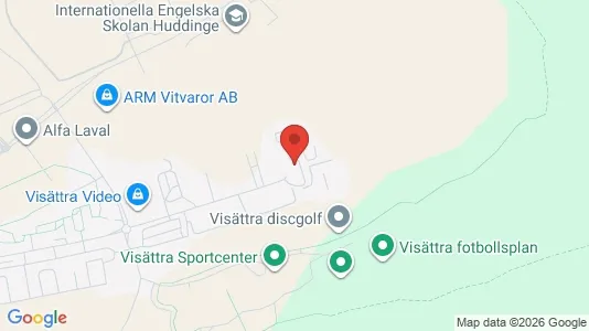 Lägenheter till salu i Huddinge - kort over placeringen