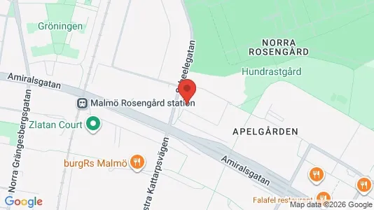 Lägenheter till salu i Malmö Centrum - kort over placeringen