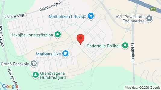 Bostadsrätter till salu i Södertälje - kort over placeringen