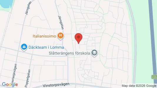 Lägenheter till salu i Lomma - kort over placeringen