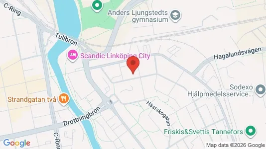 Bostadsrätter till salu i Linköping - kort over placeringen