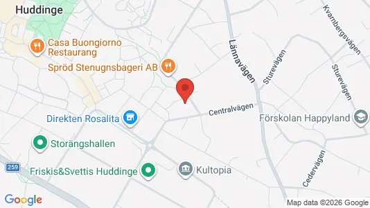 Lägenheter till salu i Huddinge - Bild från Google Street View