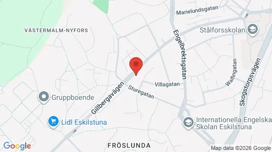 Lägenheter att hyra i Eskilstuna - kort over placeringen