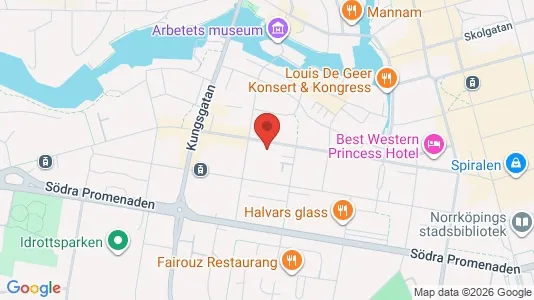 Lägenheter att hyra i Norrköping - kort over placeringen
