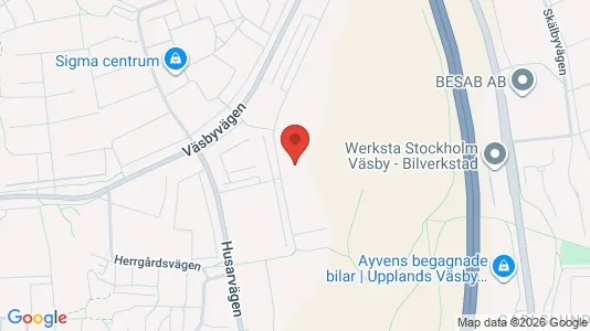 Lägenheter till salu i Upplands Väsby - kort over placeringen
