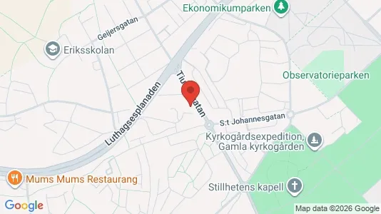 Lägenheter till salu i Uppsala - kort over placeringen