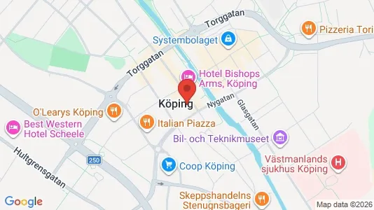 Lägenheter att hyra i Köping - kort over placeringen