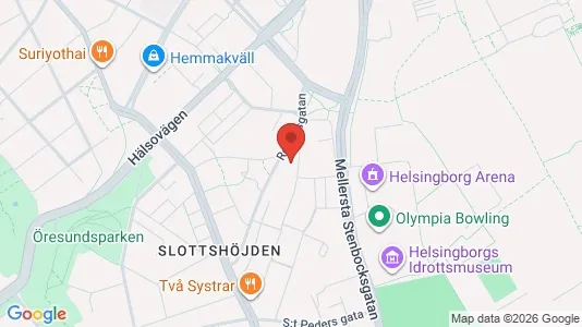 Lägenheter till salu i Helsingborg - kort over placeringen
