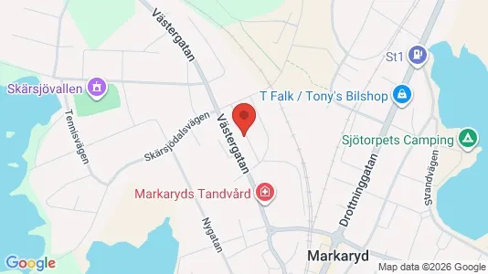 Lägenheter att hyra i Markaryd - Bild från Google Street View