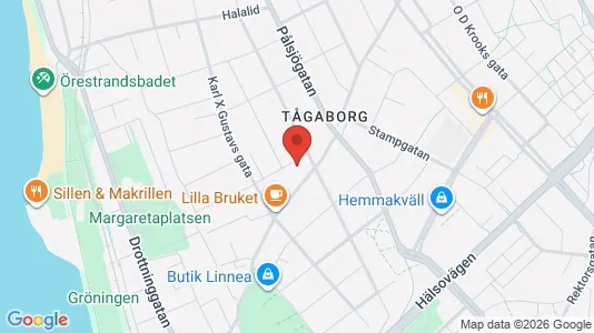 Lägenheter till salu i Helsingborg - kort over placeringen