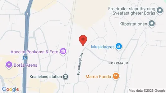 Lägenheter att hyra i Borås - kort over placeringen