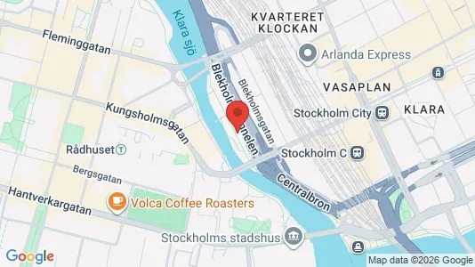 Bostadsrätter till salu i Stockholm Innerstad - kort over placeringen