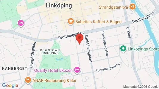 Lägenheter till salu i Linköping - kort over placeringen