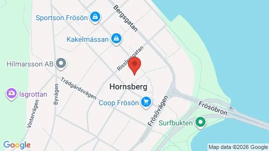 Lägenheter till salu i Östersund - kort over placeringen