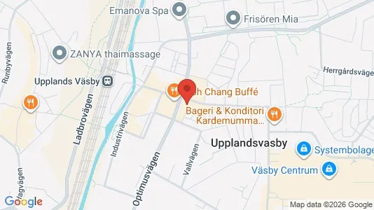 Lägenheter till salu i Upplands Väsby - kort over placeringen