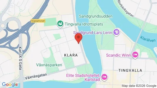 Lägenheter till salu i Karlstad - kort over placeringen